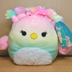 RAINBOW SQUISHMALLOW PEACOCK 7” *new with tags*